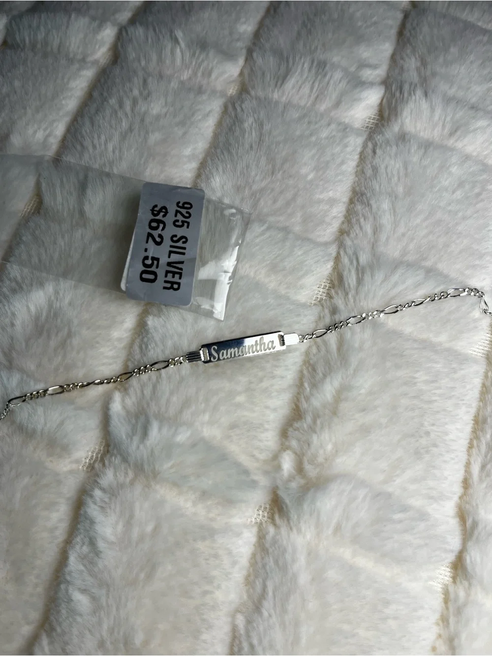 Personalized925 sterling silver bracelet kids nombre grabado